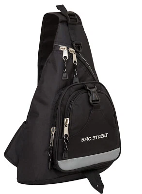 JENNIFER JONES LEATHER GMBH Bag Street Rucksack Bodybag Z-Bag Umhängetasche T0018 Schwarz