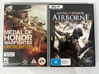 Medal Of Honor Airborne PC DVD ROM EA 2007 Juego + Medal of Honor Warfighter LE Foto 1 de 4