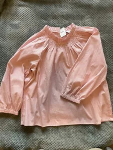Nuevo J. Top ajustado de popelina de algodón rosa y blanco talla XL / extra grande - Imagen 1 de 8