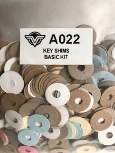 Key Shims Set Basic Kit ~ Vintage Vibe  #A022 Paper Punchings Shim Piano - Picture 1 of 5