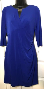 Jessica Howard 3/4 Sleeve Royal Blue Cocktail Evening Formal Dress Size 6P - Picture 1 of 4
