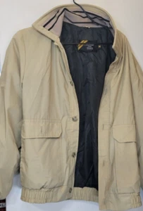 Vintage Outerwear From Sears Adult's Medium Brown Button Up Bomber Coat Jacket - Picture 1 of 4