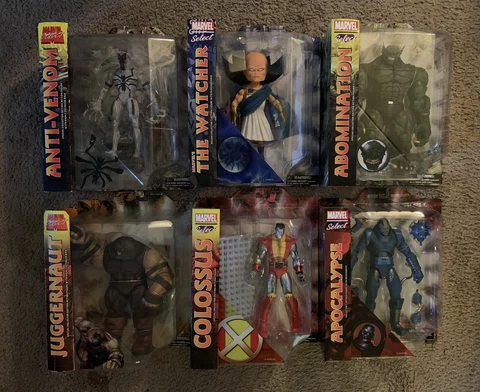 DIAMOND SELECT TOYS MARVEL SELECT ACTION FIGURE LOT (6) WATCHER JUGGERNAUT Cover