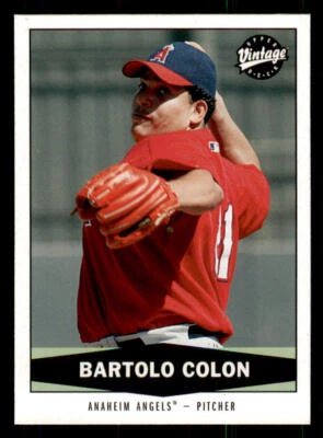 2004 Upper Deck Vintage Traded Bartolo Colon # 463 Anaheim Angels - Image 1 of 2