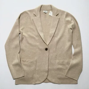 J.Crew Factory NWT Schoolboy Sweater-Blazer Heather Light Khaki Size: M, XL, XXL - Picture 1 of 11