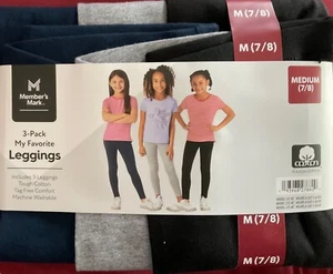 Member’s Mark 3-PK My Favorite Leggings - Size 7/8 - Picture 1 of 2