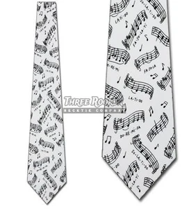 Music Tie Vocals Neckties Do Re Mi Singer Neck Ties Brand New - Picture 1 of 4