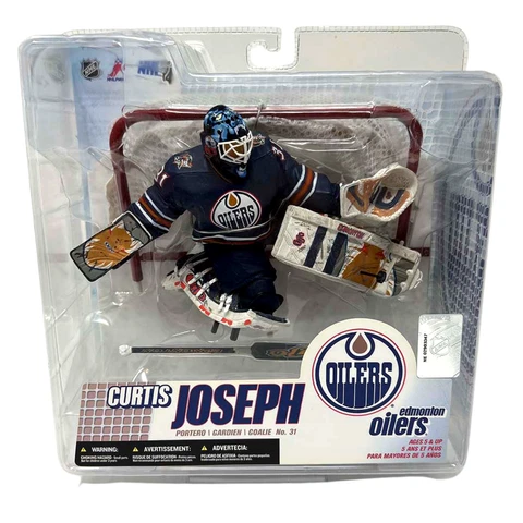 McFarlane NHL Curtis Joseph Edmonton Oilers Blue Jersey Series 14  Figure Cover