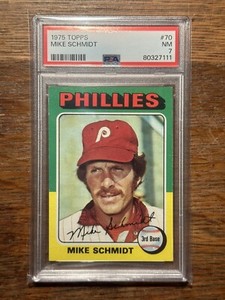 1975 topps Mike Schmidt PSA 7