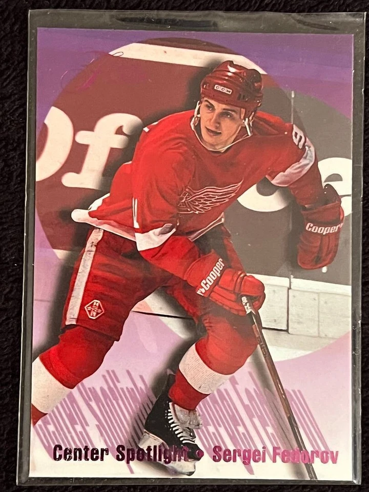 1994-95 FLAIR CENTER SPOTLIGHT SERGEI FEDOROV RED WINGS - Image 1 of 1