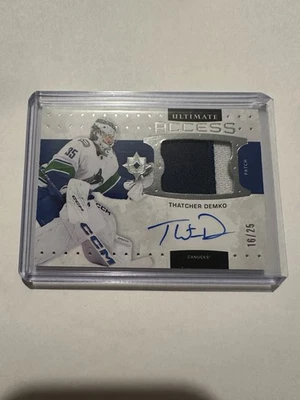 Thatcher Demko 2024-25 UD Ultimate Collection Ultimate Access Patch Auto /25 - Image 1 of 4