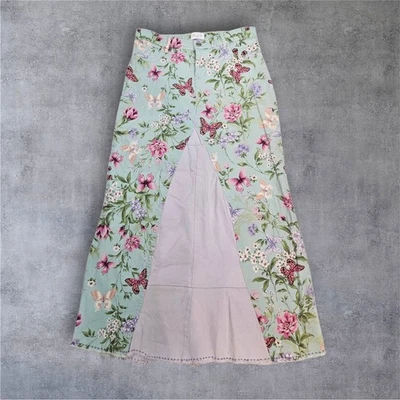 The Childrens Place Floral Butterfly Prairie Maxi Skirt Girls Size 16 G50 - Image 1 of 4