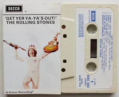 ROLLING STONES - GET YER YA-YA'S OUT! (DECCA KSKC5065) 1970s UK CASSETTE CREAM - Image 1 of 4