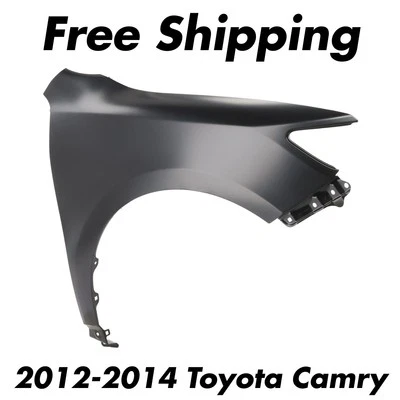 全新 前挡泥板 底漆 右乘客侧 适用于 2012 - 2014 年 丰田凯美瑞 — 第 1/2 张图片