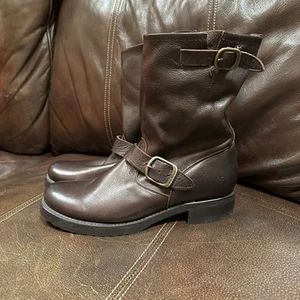 Frye Veronica Größe 8B Damen-Lederstiefel ─ dunkelbraun neu ohne Etikett. 76509 DBN - Bild 1 von 8