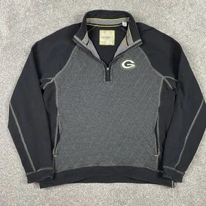Green Bay Packers Pullover Herren M Tommy Bahama Football 1/4 Zip gesteppt SIEHE BILDER - Bild 1 von 13