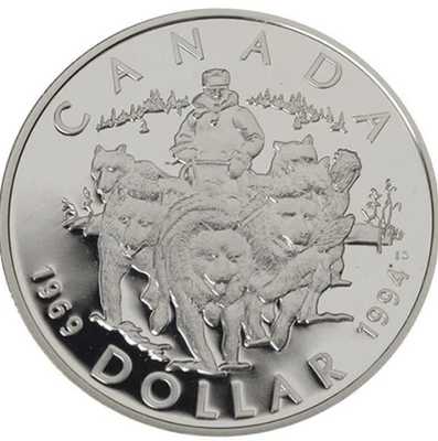Canada Double Dollar 1994 Proof Set w/ Silver $1 RCMP Northern Dog Team Patrol - Image 1 of 4