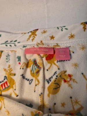 Isaac Mizrahi Reindeer Pajama Pants Size Large Christmas - Image 1 of 4