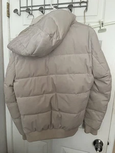 Reiss Beige Bomber Jacket Size M - Picture 1 of 9