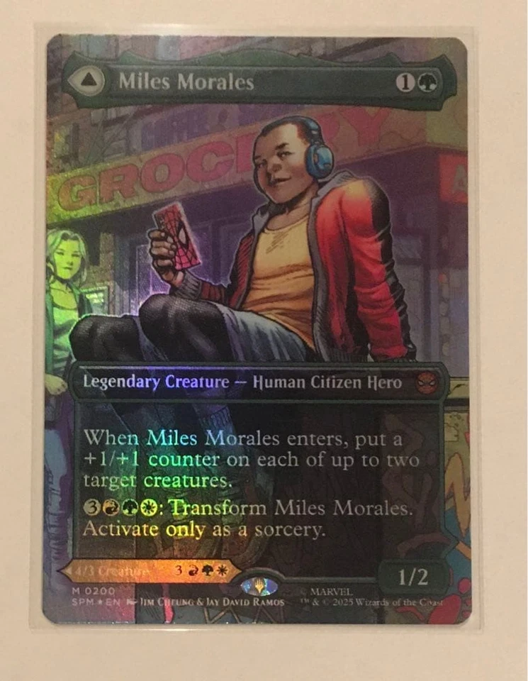 Miles Morales Foil Borderless Magic The Gathering Card - Image 1 of 1