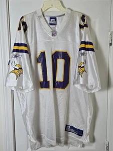 Rare Vintage Reebok Minnesota Vikings Fran Tarkenton Jersey Men's Size 2XL White - Picture 1 of 4