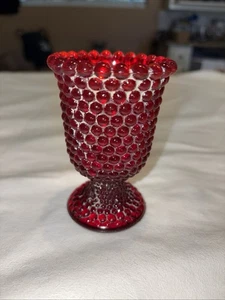 Fenton Rubinrot Nägel Kerzenhalter Standfuß #139 - Bild 1 von 10