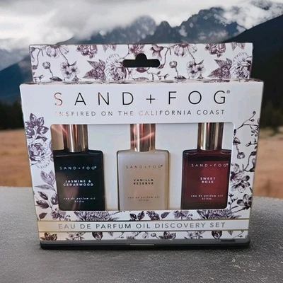 Juego de aceite de perfume arena y niebla madera de cedro jazmín rosa dulce vainilla reserva perfume Foto 1 de 4
