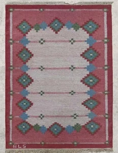 5x7 Pink Handmade Wool Area Rug, Living Room, Bedroom Rug, 8x10 Woven Wool Rug - Picture 1 of 4