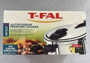 T-FAL SCHNELLKOCHTOPF SENSOR2 18/10 EDELSTAHL 6,4 QT BONUS DECKEL BRANDNEU - Bild 1 von 6