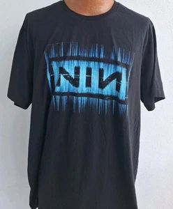 NIN Nine Inch Nails Band Basic schwarz 90s Reprint Grafik Tshirt Herren 3XL - Bild 1 von 4