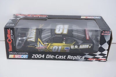 TEAM CALIBER 2004 DIE-CAST #01 US ARMY JOE NEMECHEK PIT STOP NASCAR CAR 1:24 - Image 1 of 4