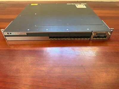 Cisco WS-C3750X-12S-S V01, Catalyst 3750-X - 12 SFP Port Switch w/ C3KX-NM-10G - Image 1 of 4