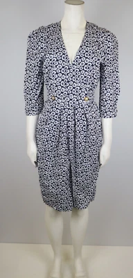 RONNI NICOLE - VESTIDO VINTAGE AÑOS 90 MUJER AZUL ESTAMPADO FLORAL - TALLA 6P Foto 1 de 4