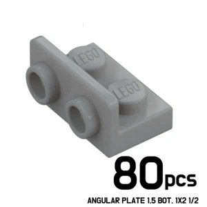 LEGO Lote de 80 Soporte 1x2 1x2 Invertido Medio Piedra Gris 6004990 99780 - Imagen 1 de 1