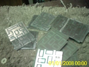 LOTE 20 PLACA PC MACO COBRE PLATA TINTE 2 X2 PLACA FILTRO MACO TVI DIGRAHAM - Imagen 1 de 6