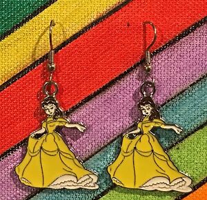 Belle  Earrings Beauty and the Beast Stainless Hook New Princess Disney