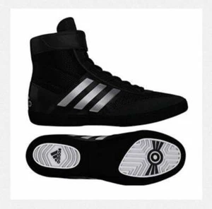 Adidas Combat Speed V Wrestling Shoe - Black/Silver - Picture 1 of 1