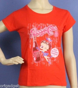 MAGLIETTA STAMPATA BETTY BOOP ELASTICIZZATA DONNA T SHIRT UFFICIALE BB0718 cola - Imagen 1 de 1