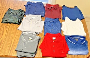 10 Men's Greg Norman Play Dry Cooling Fabric Polo Shirts and other Size XL EUC - Picture 1 of 12