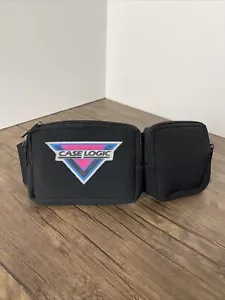 Vintage CASE LOGIC CD Player Black Waist Fanny Pack Carrying Case Neoprene - Picture 1 of 9
