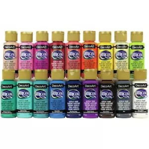 DecoArt Americana Acrylic Paints Sampler Set 18pcs - Popular Picks - Picture 1 of 2