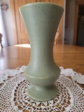 Vintage McCoy Floraline 401 Matte Speckled Green Vase 9 3/8"t×4 1/4"w