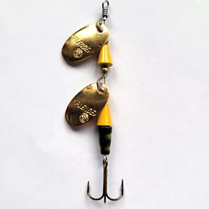 CUCCHIAINO ROTANTE PANTHER MARTIN SPLENDEX TANDEM TROTA BLACK BASS 4/6 GR RARO - Photo 1 sur 5