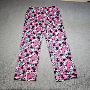 Disney Pajama Pants Minnie Mouse Pink Youth Elastic Waist Soft Girls - Picture 1 of 14