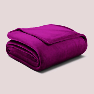 Luxury Flannel Blanket Soft Warm Reversible Fleece Blanket Throw Queen-King Size