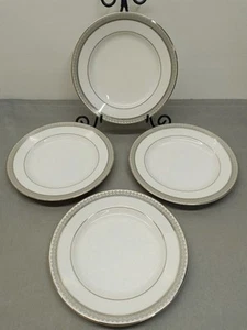 Mikasa Set of 4 Platinum Crown Fine China 6.5" Dessert/Bread Plates #L3428 - NEW - Picture 1 of 6