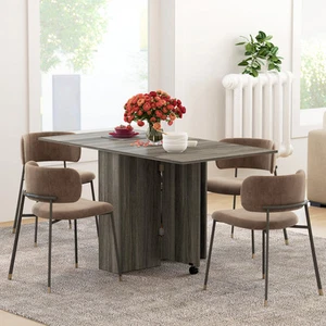 Folding Dining Table Kitchen Desk Multifunctional Expandable, Nature Wood - Picture 1 of 11