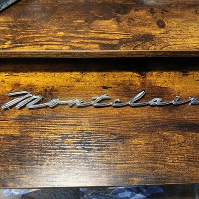 "Insignia emblema Mercury Montclair 1955-1957 OEM acabado cromado 15""" Foto 1 de 2