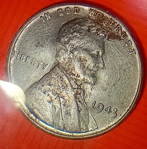 1943 Steel Wheat Penny No Mint Mark - Picture 1 of 5