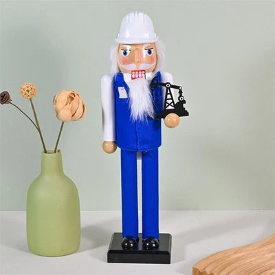 Wooden Petroleum Engineer Nutcracker Ornament for Party Favors Home Holidays - Image 1 of 4